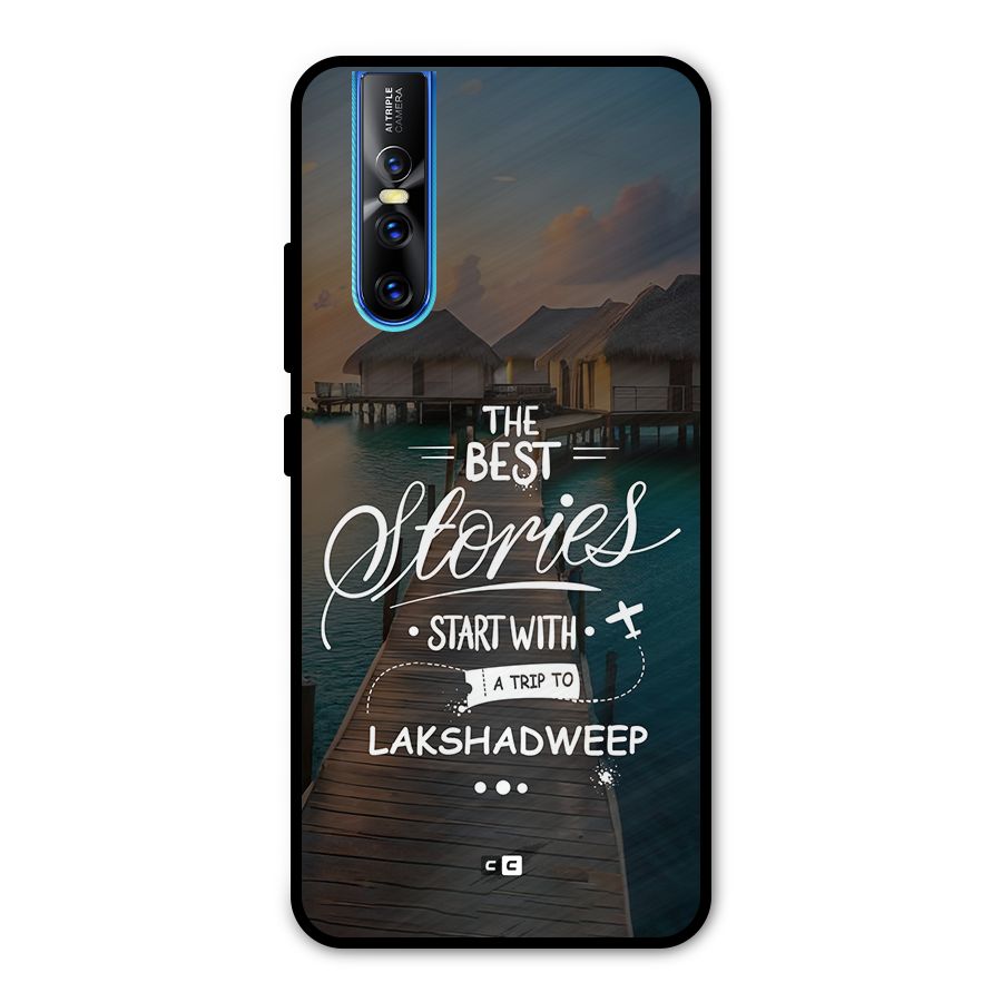 Lakshadweep Stories Metal Back Case for Vivo V15 Pro