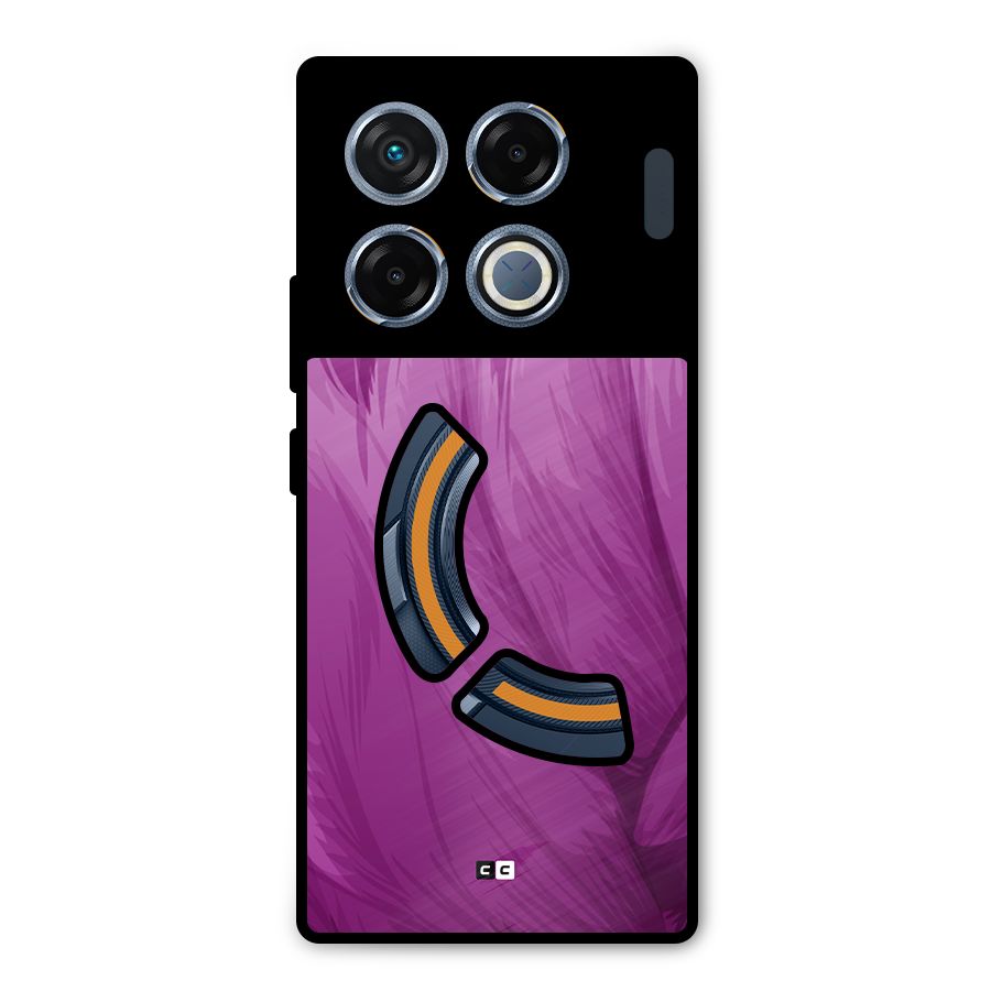 Lavender Furrs Metal Back Case for Infinix GT 20 Pro