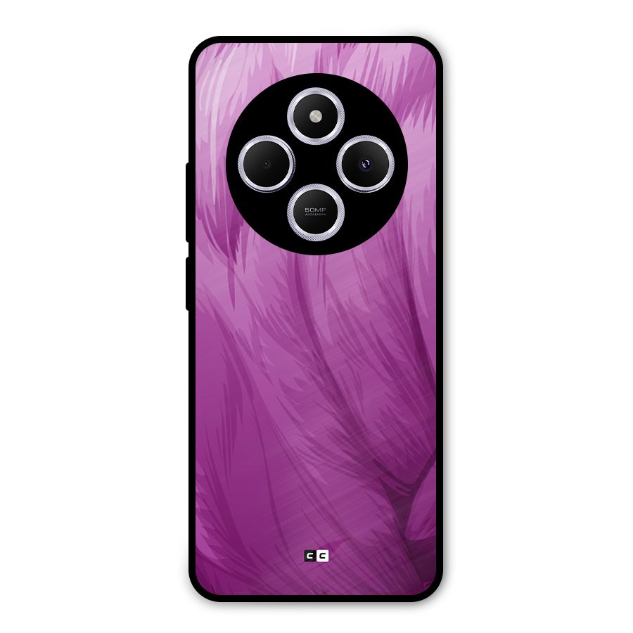 Lavender Furrs Metal Back Case for Poco C75 5G