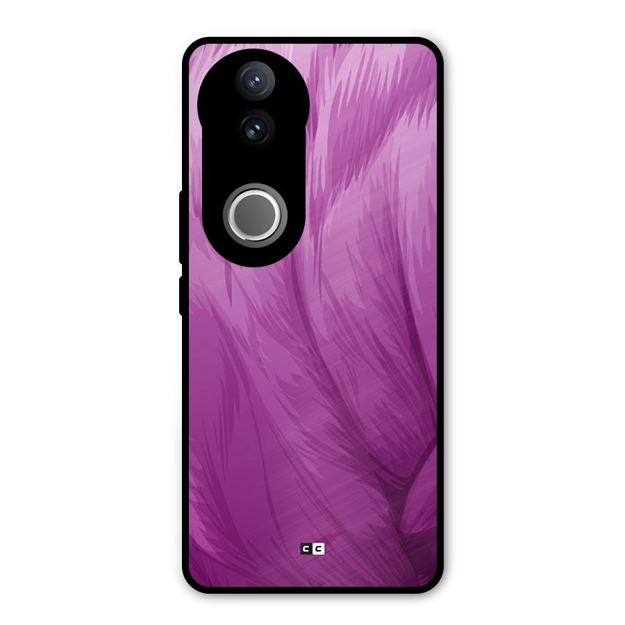 Lavender Furrs Metal Back Case for Vivo V50