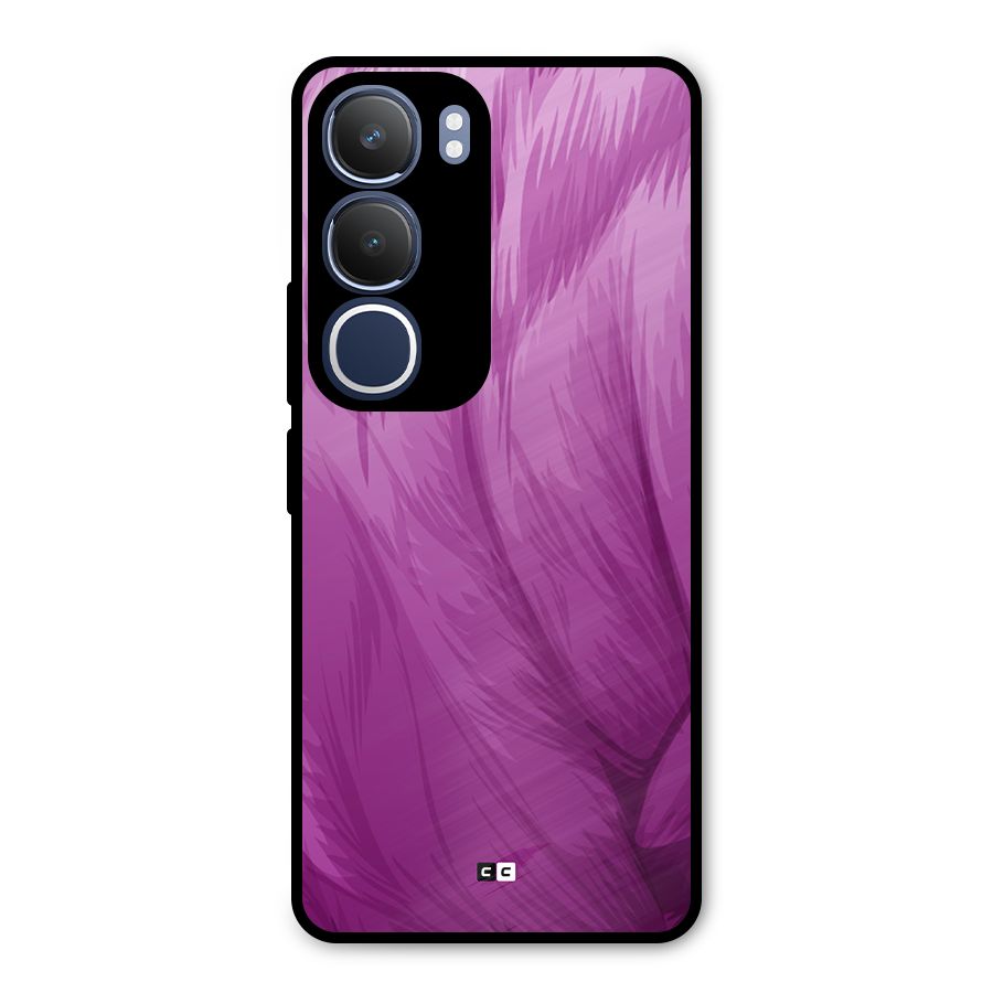 Lavender Furrs Metal Back Case for Vivo Y29