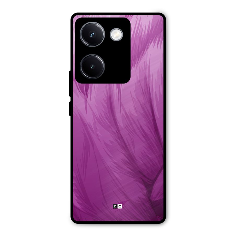 Lavender Furrs Metal Back Case for Vivo Y300 Plus