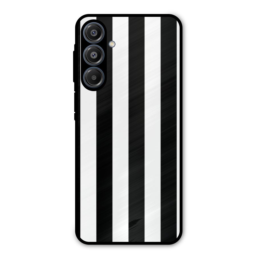 Lavish Black Stripes Metal Back Case for Galaxy A16 5G