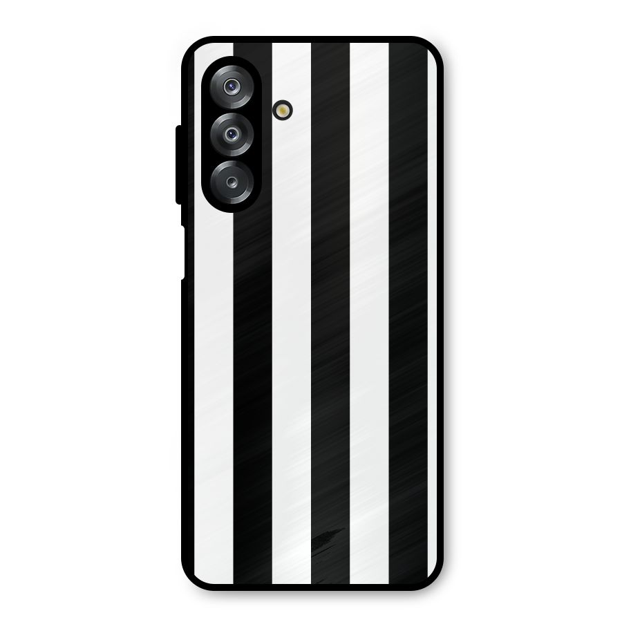Lavish Black Stripes Metal Back Case for Galaxy A26