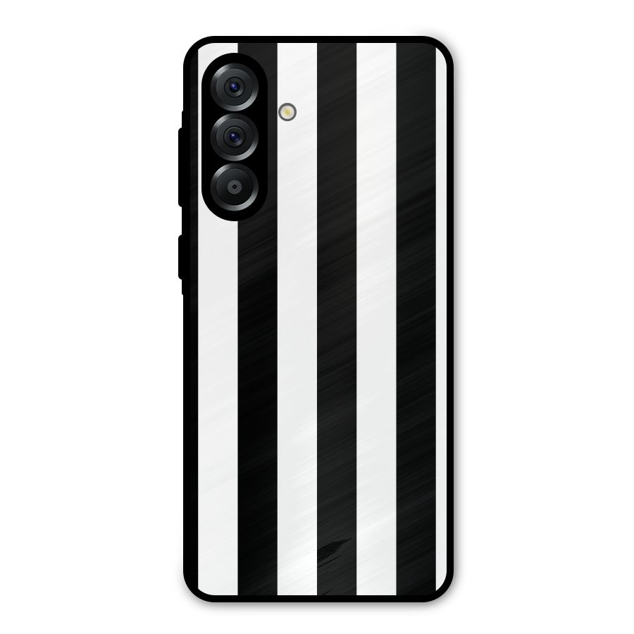 Lavish Black Stripes Metal Back Case for Galaxy A36