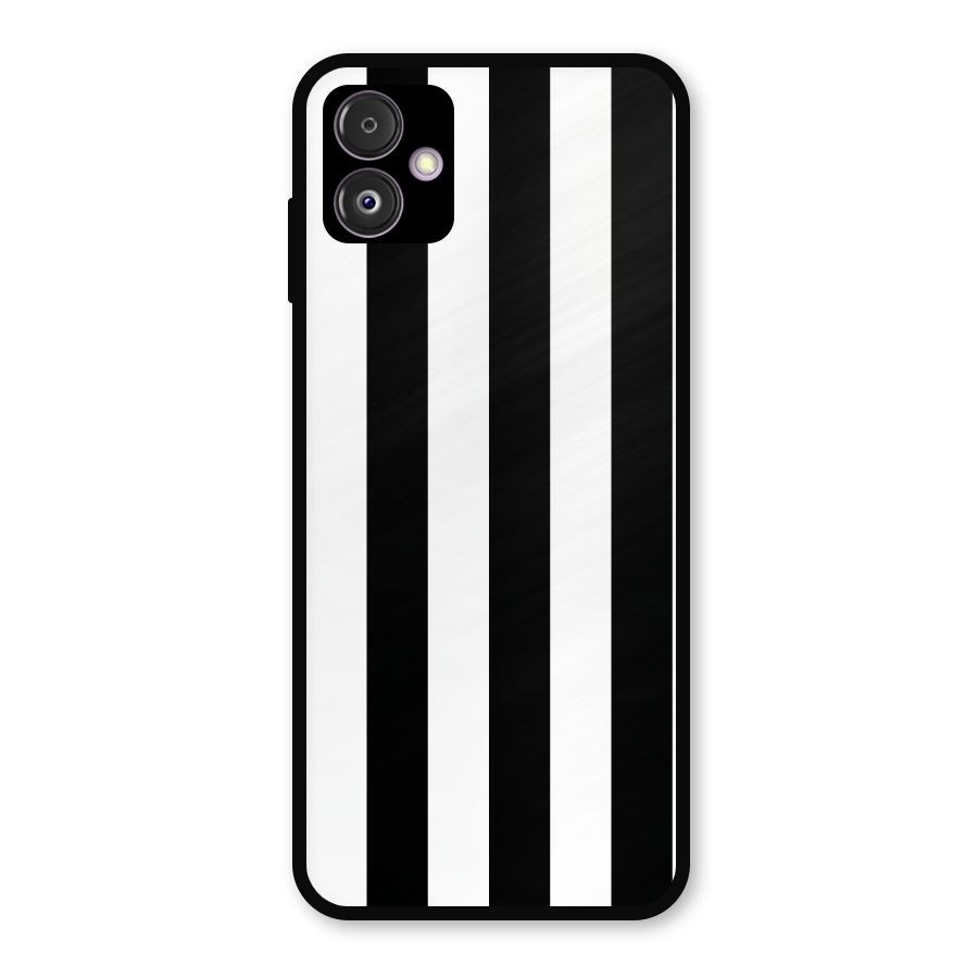 Lavish Black Stripes Metal Back Case for Galaxy F14