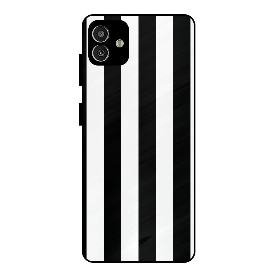 Lavish Black Stripes Metal Back Case for Galaxy M13 5G