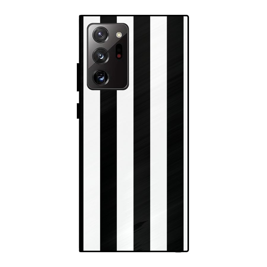 Lavish Black Stripes Metal Back Case for Galaxy Note 20 Ultra