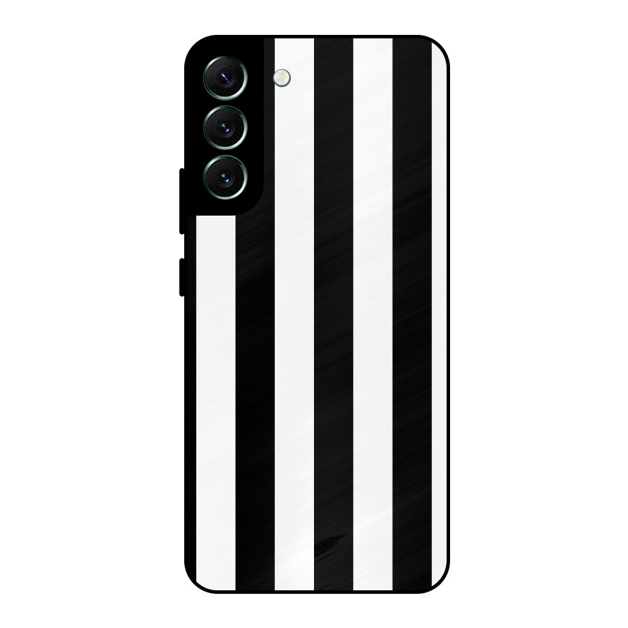Lavish Black Stripes Metal Back Case for Galaxy S22 Plus 5G