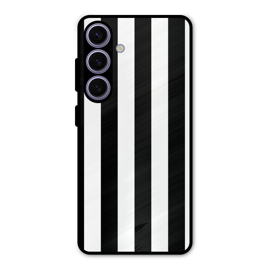 Lavish Black Stripes Metal Back Case for Galaxy S24