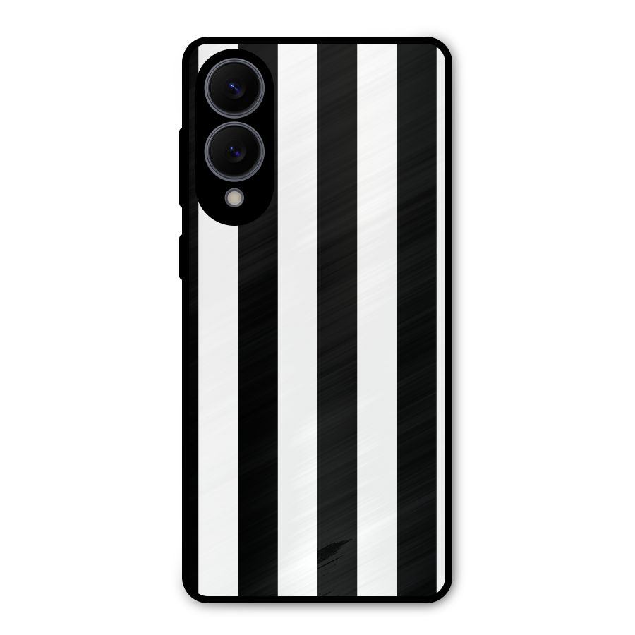 Lavish Black Stripes Metal Back Case for Galaxy S25 Edge