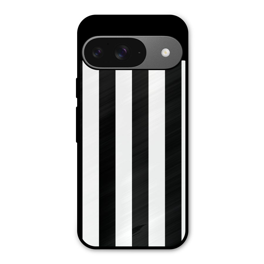 Lavish Black Stripes Metal Back Case for Google Pixel 9