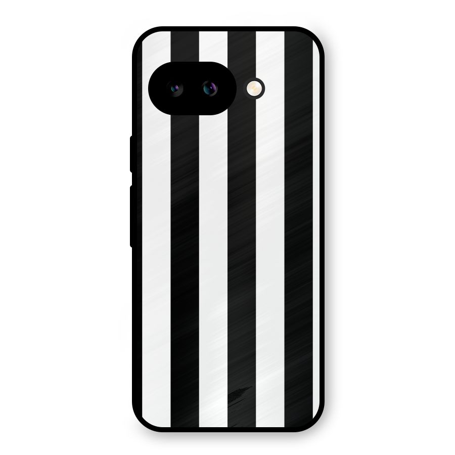Lavish Black Stripes Metal Back Case for Google Pixel 9a