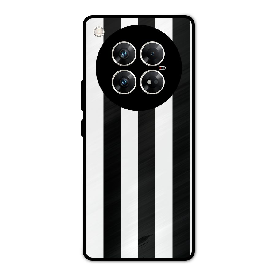 Lavish Black Stripes Metal Back Case for Infinix Zero 40 5G