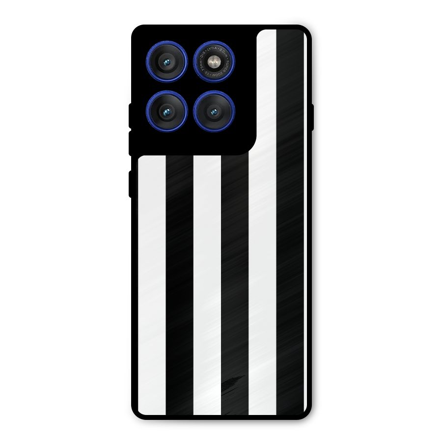 Lavish Black Stripes Metal Back Case for Motorola Edge 60 Pro