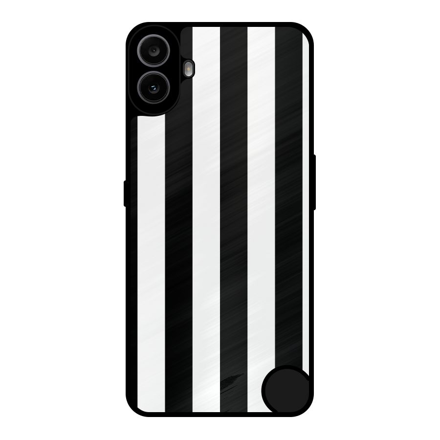 Lavish Black Stripes Metal Back Case for Nothing CMF Phone 1