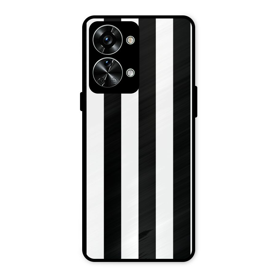 Lavish Black Stripes Metal Back Case for OnePlus Nord 2T