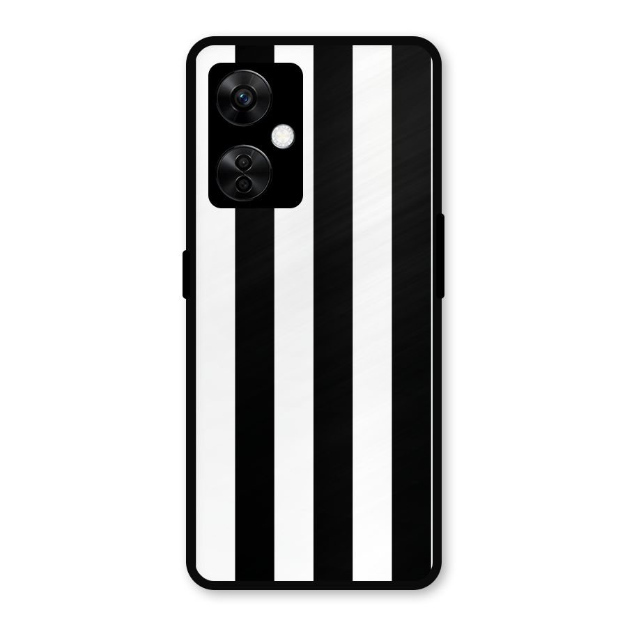 Lavish Black Stripes Metal Back Case for OnePlus Nord CE 3 Lite