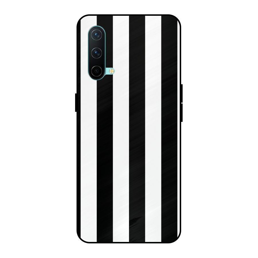 Lavish Black Stripes Metal Back Case for OnePlus Nord CE 5G