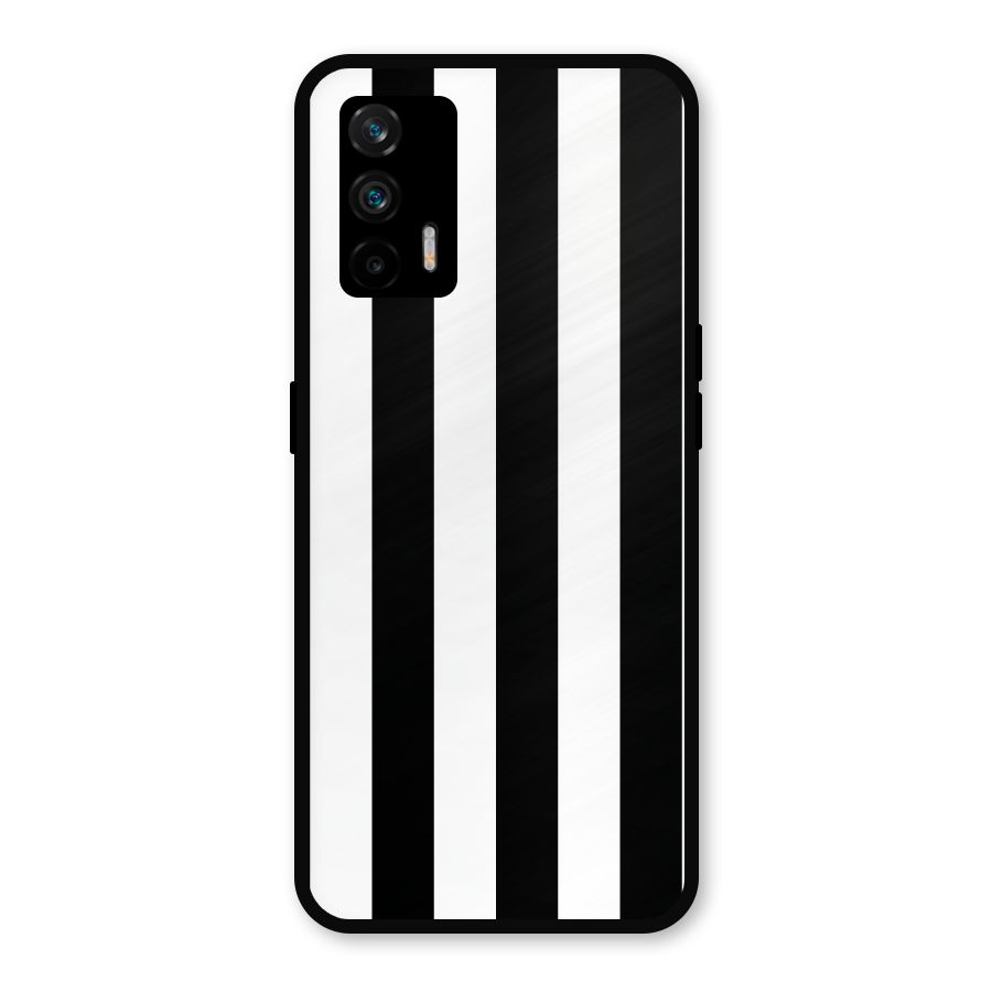 Lavish Black Stripes Metal Back Case for Realme GT 5G