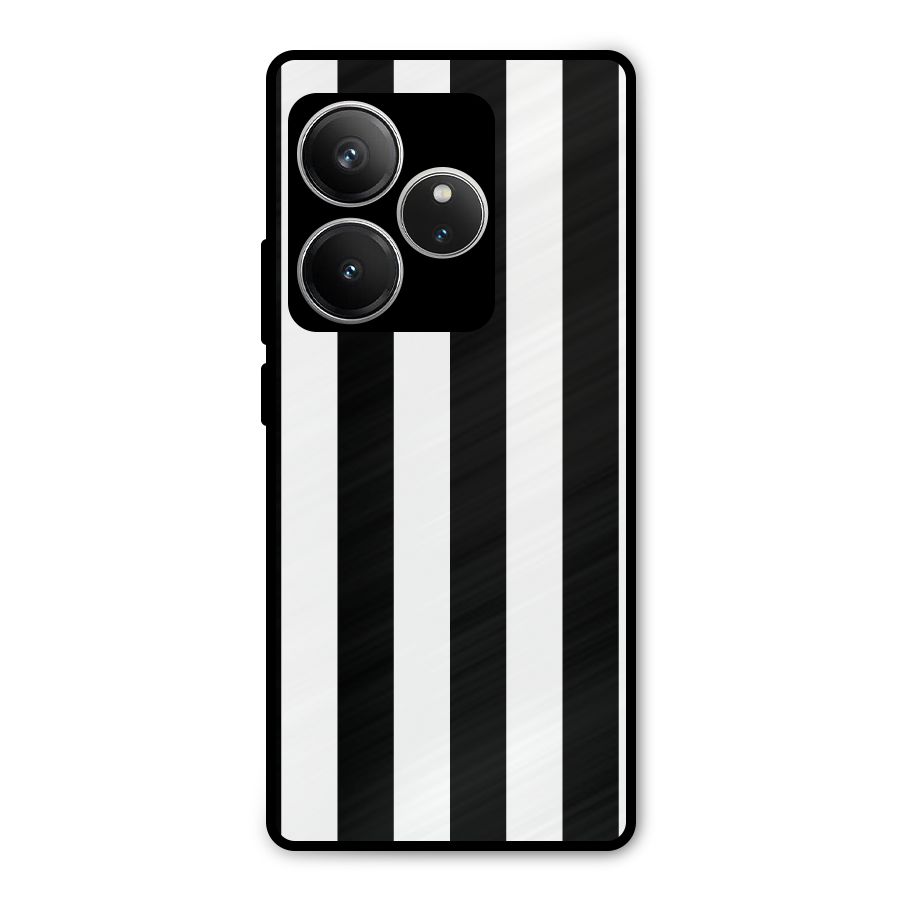 Lavish Black Stripes Metal Back Case for Realme GT 6