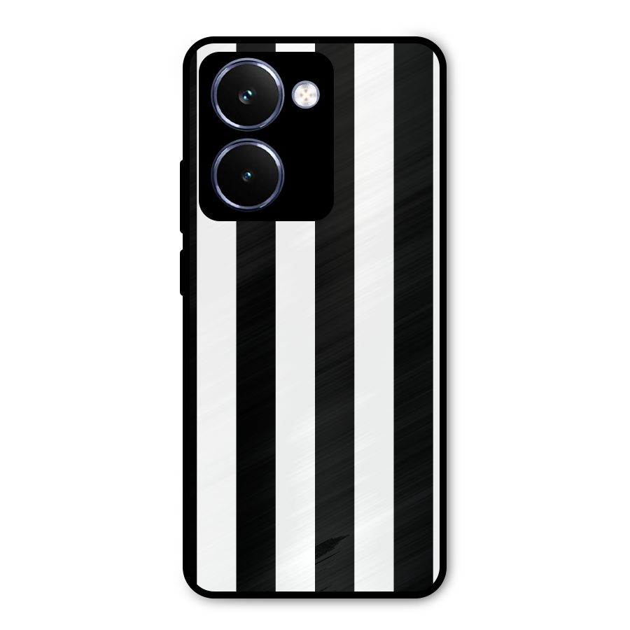Lavish Black Stripes Metal Back Case for Realme P3 Ultra