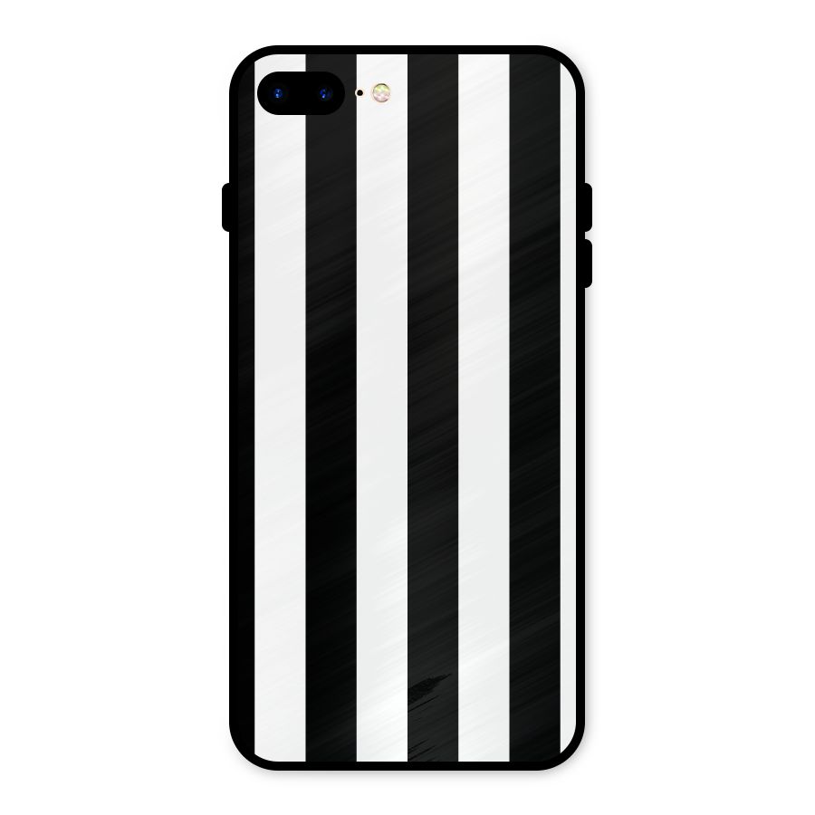 Lavish Black Stripes Metal Back Case for iPhone 7 Plus