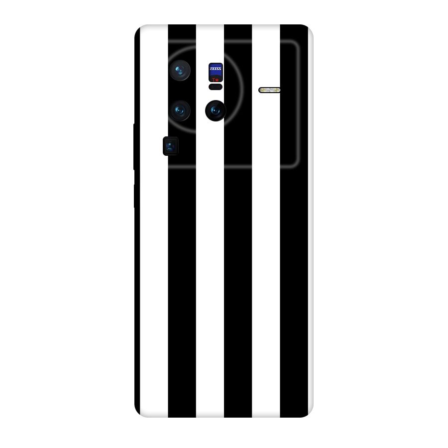 Lavish Black Stripes Original Polycarbonate Back Case for Vivo X80