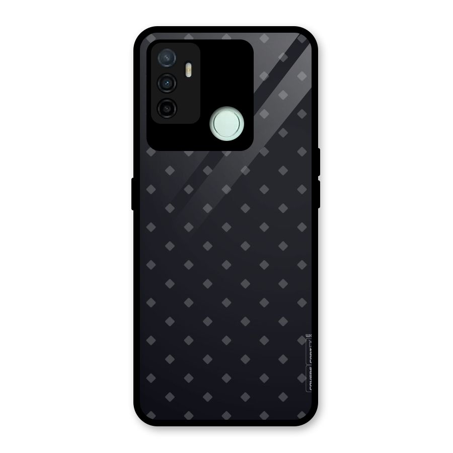 Lavish Diamond Pattern Glass Back Case for Oppo A53