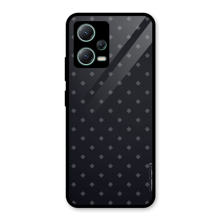 Lavish Diamond Pattern Glass Back Case for Poco X5