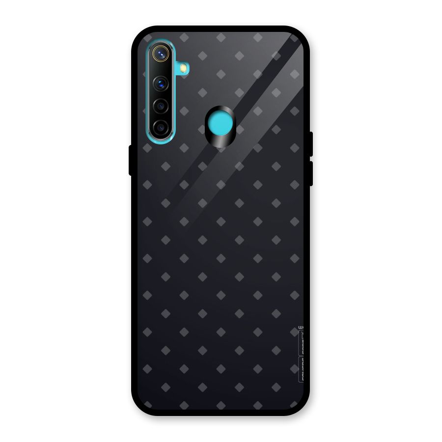 Lavish Diamond Pattern Glass Back Case for Realme 5i