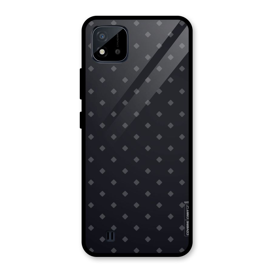 Lavish Diamond Pattern Glass Back Case for Realme C11 2021