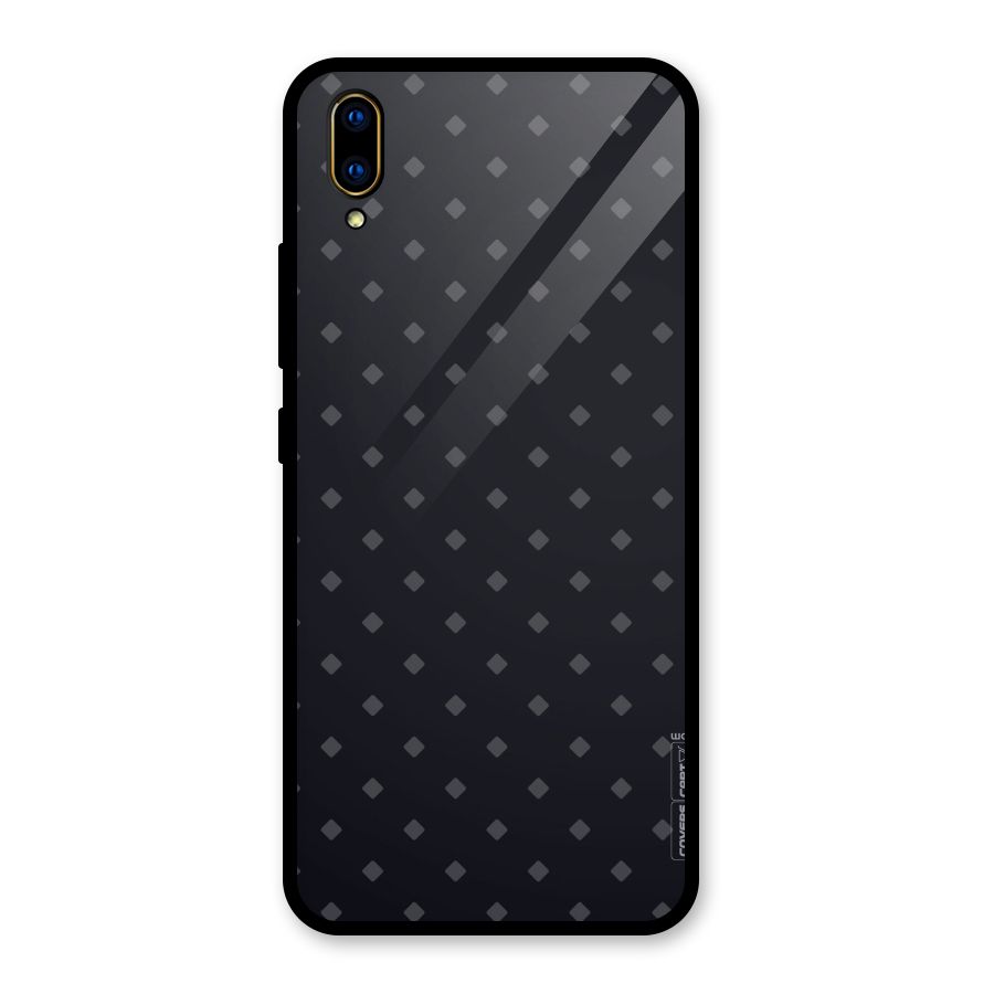 Lavish Diamond Pattern Glass Back Case for Vivo V11 Pro
