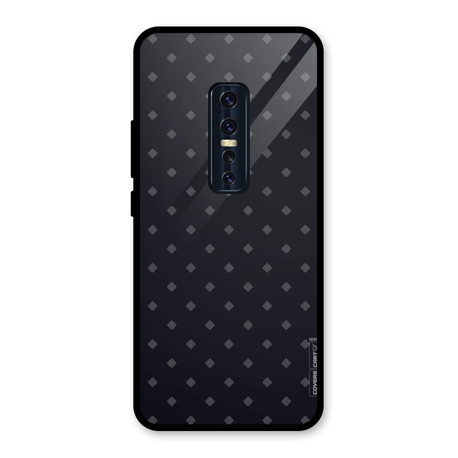 Lavish Diamond Pattern Glass Back Case for Vivo V17 Pro