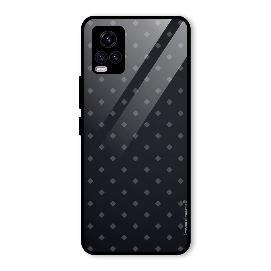 Lavish Diamond Pattern Glass Back Case for Vivo V20 2021