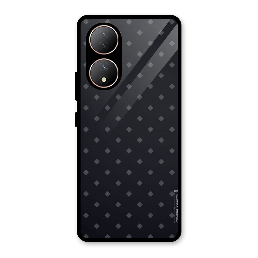 Lavish Diamond Pattern Glass Back Case for Vivo Y100A