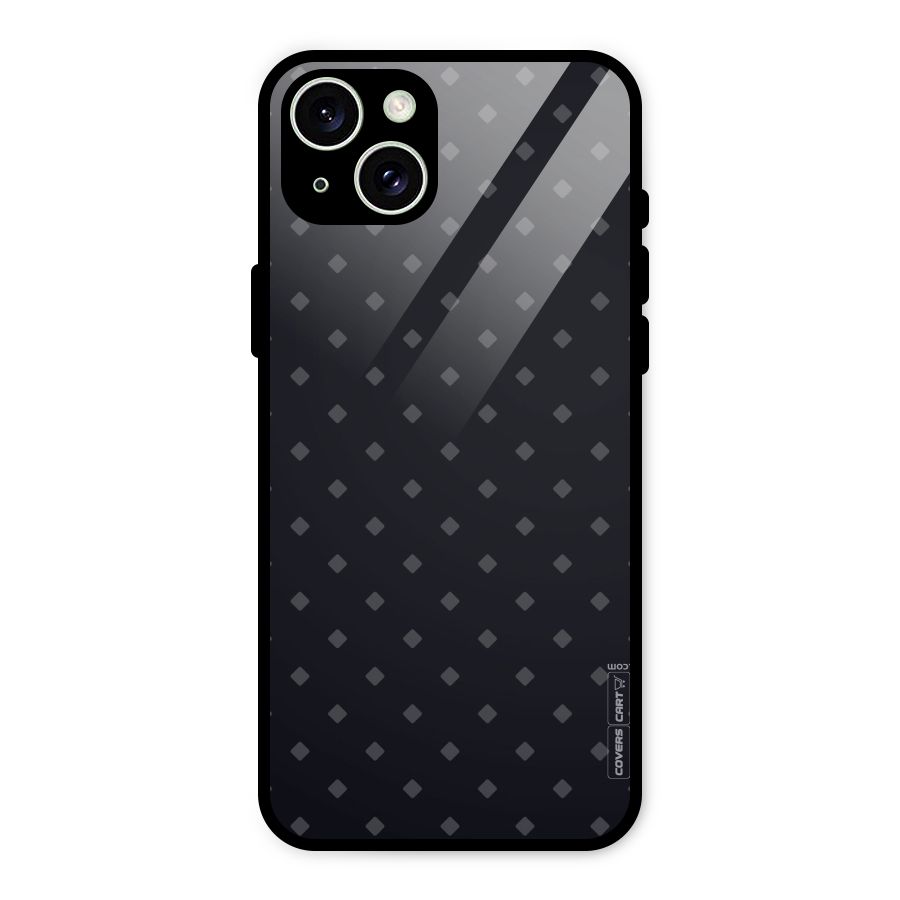 Lavish Diamond Pattern Glass Back Case for iPhone 15 Plus