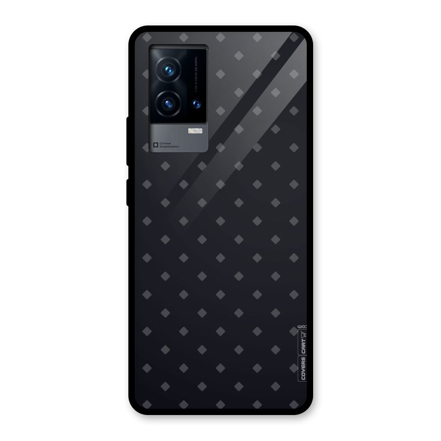 Lavish Diamond Pattern Glass Back Case for iQOO 9 5G