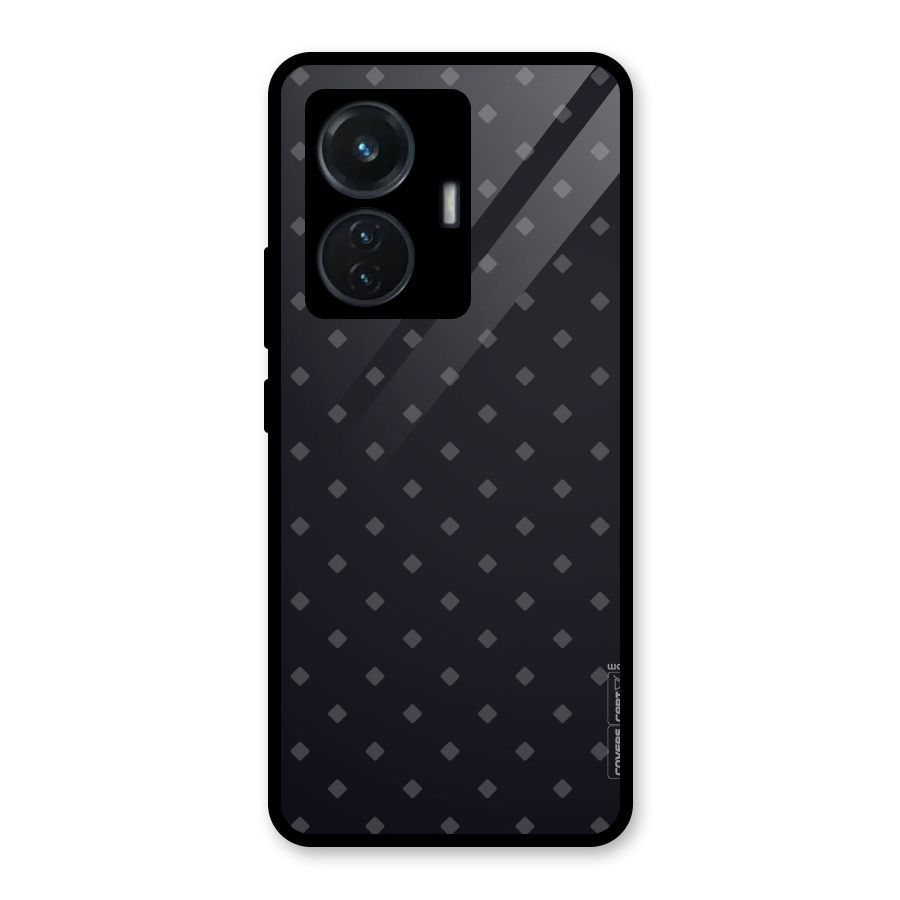 Lavish Diamond Pattern Glass Back Case for iQOO Z6 44W