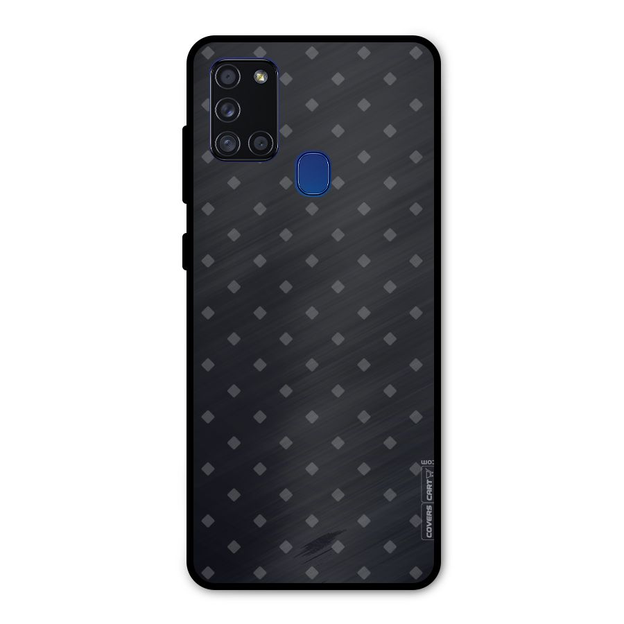 Lavish Diamond Pattern Metal Back Case for Galaxy A21s
