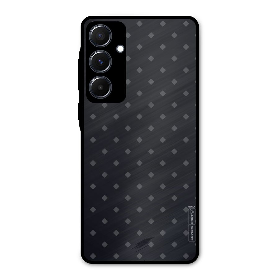 Lavish Diamond Pattern Metal Back Case for Galaxy A55