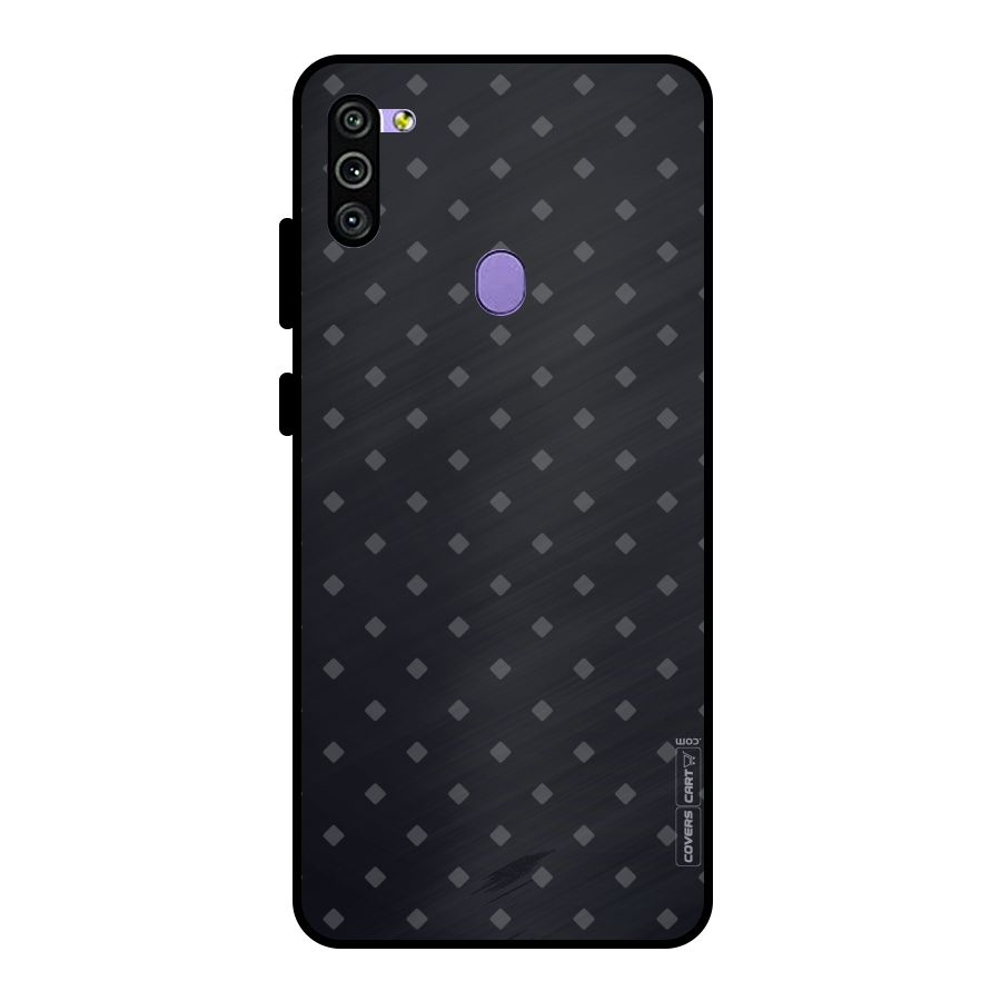 Lavish Diamond Pattern Metal Back Case for Galaxy M11