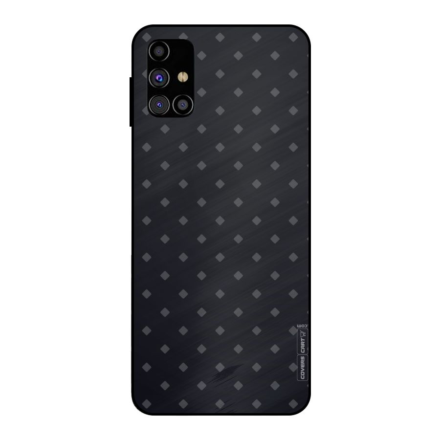 Lavish Diamond Pattern Metal Back Case for Galaxy M31s