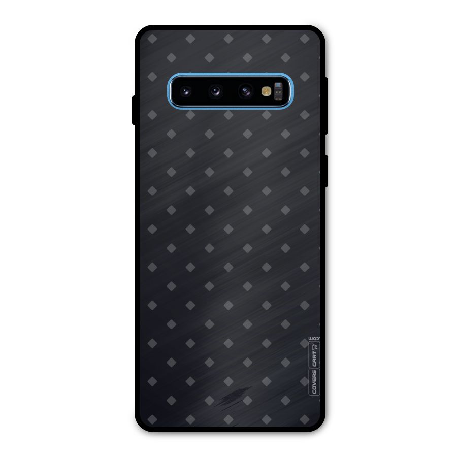 Lavish Diamond Pattern Metal Back Case for Galaxy S10