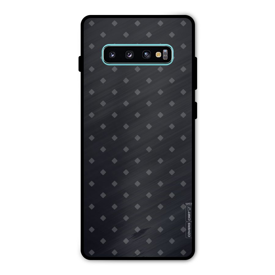 Lavish Diamond Pattern Metal Back Case for Galaxy S10 Plus