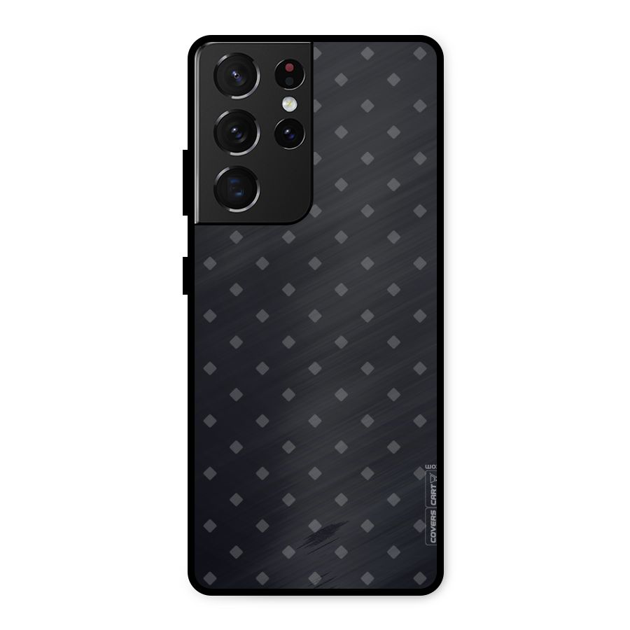 Lavish Diamond Pattern Metal Back Case for Galaxy S21 Ultra 5G
