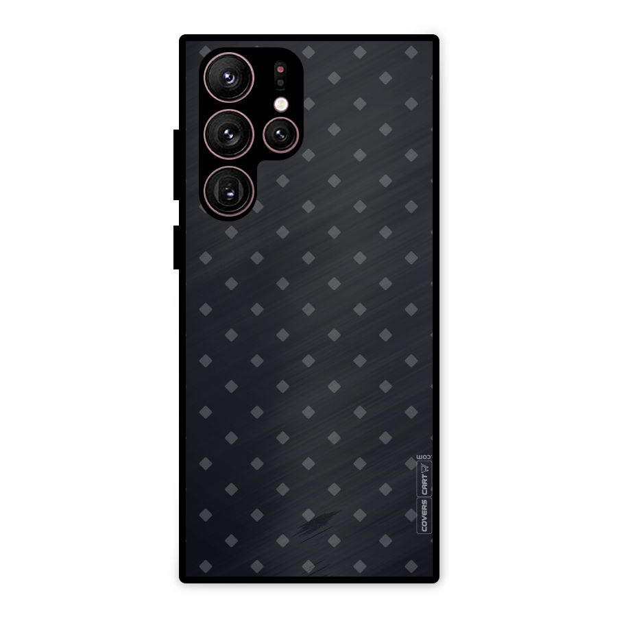 Lavish Diamond Pattern Metal Back Case for Galaxy S22 Ultra 5G