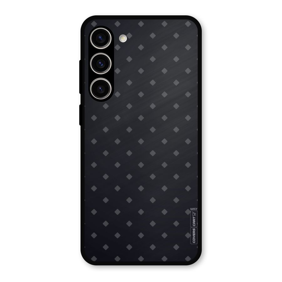Lavish Diamond Pattern Metal Back Case for Galaxy S23 Plus