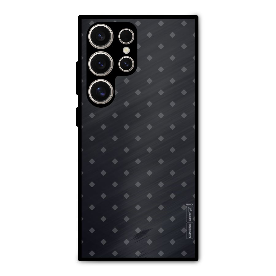 Lavish Diamond Pattern Metal Back Case for Galaxy S24 Ultra