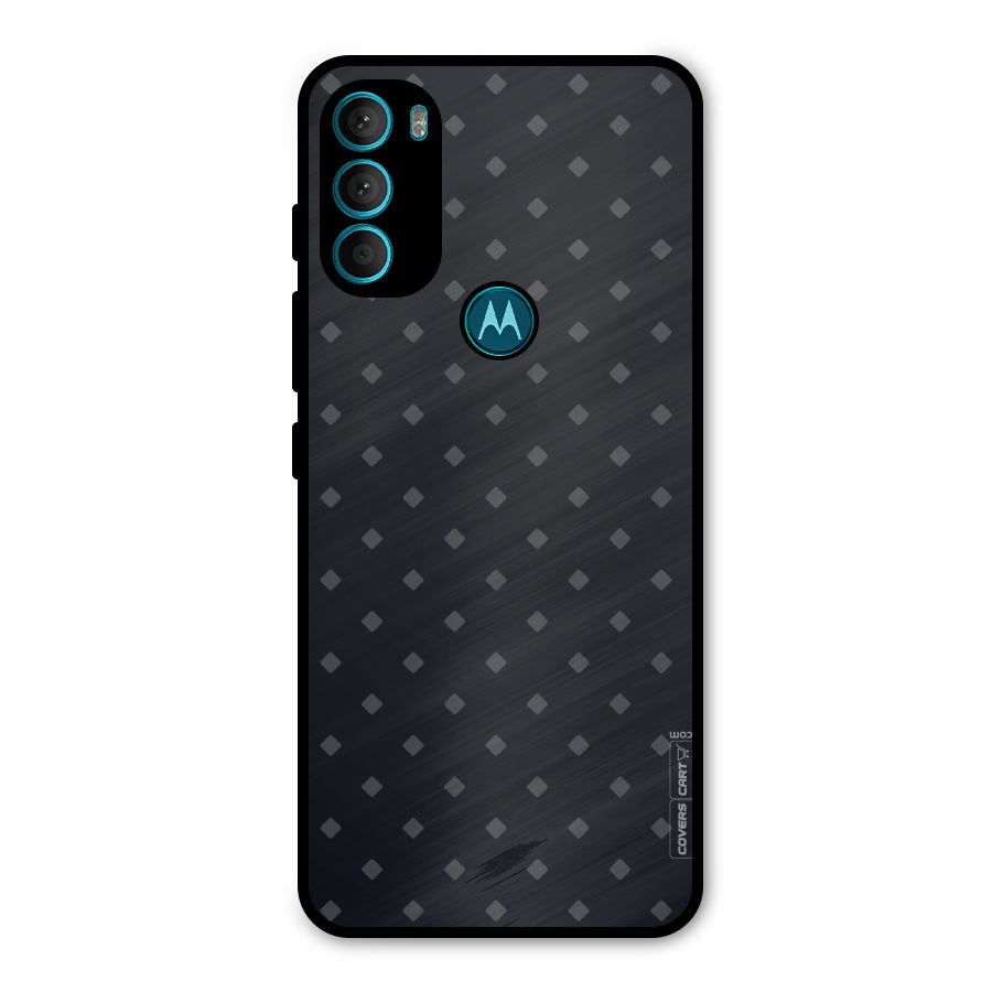 Lavish Diamond Pattern Metal Back Case for Moto G71 5G